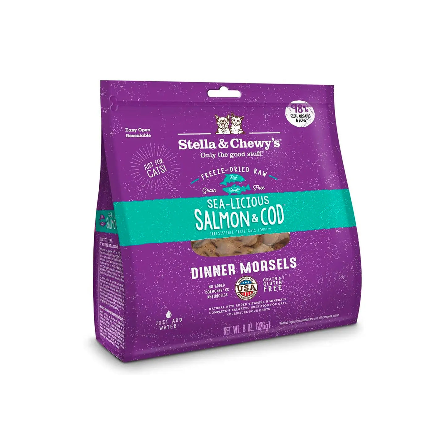 Stella & Chewy's - Freeze Dried Sea Licious Salmon & Cod Dinners Morsels (Cats)
