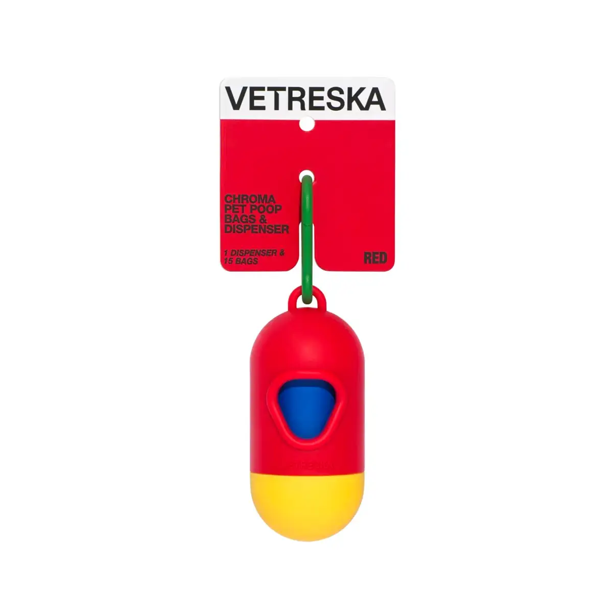 Vetreska - Chroma Pet Poop Bag Dispenser Set (Red)