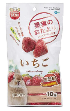 Marukan Freeze Dried Strawberry Small Animal Food 10g - Vetopia Online Store