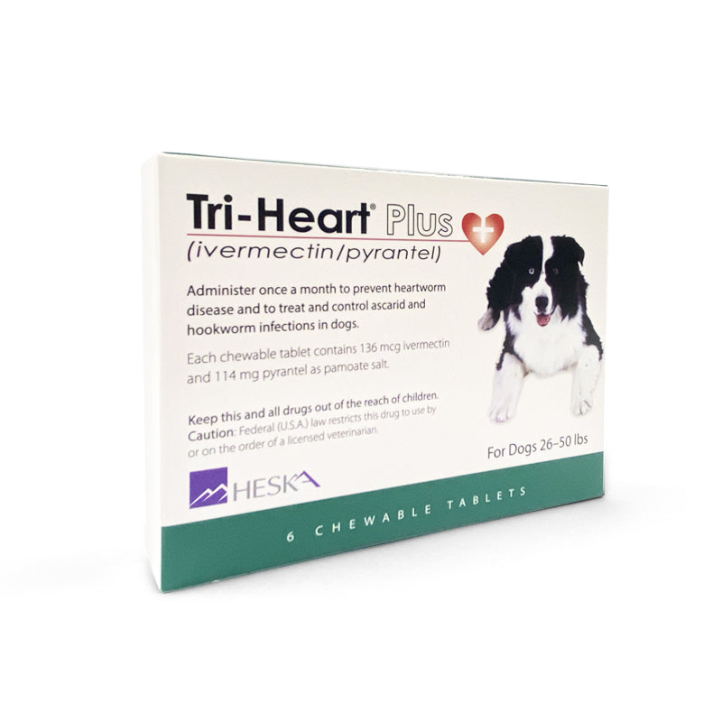 Tri-Heart Plus ivermectin pyrantel 26-50 lbs