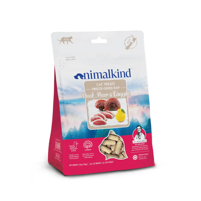 Animalkind 凍乾生肉貓零食 - 鴨肉、雪梨和靈芝 50g