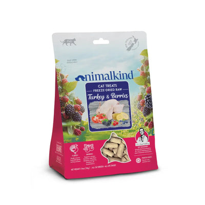 Animalkind 凍乾生肉貓零食 - 火雞和野莓 50g