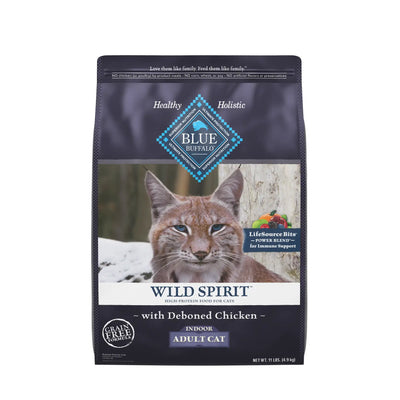 Blue Buffalo Grain-Free Cat Food - WILD Spirit Indoor Adult Chicken Recipe