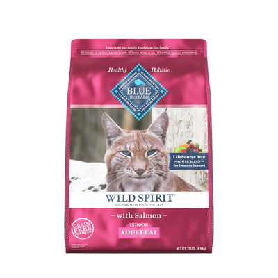 Blue Buffalo Grain-Free Cat Food - WILD Spirit Indoor Adult Salmon Recipe