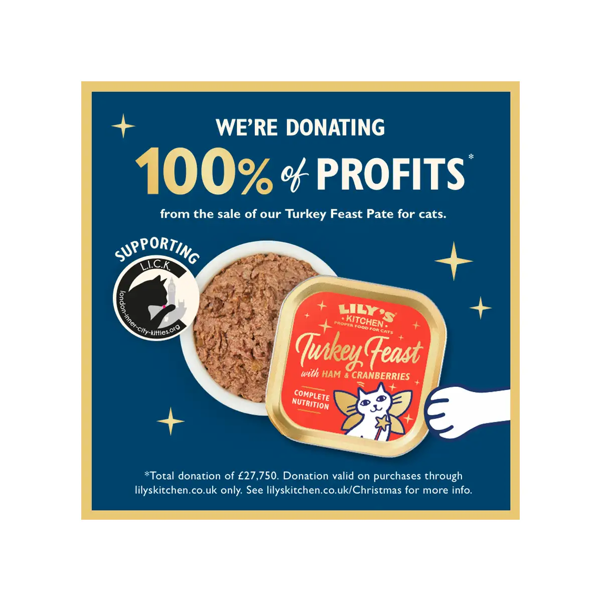 Lily's Kitchen Christmas Turkey & Ham Feast for Cats Vetopia