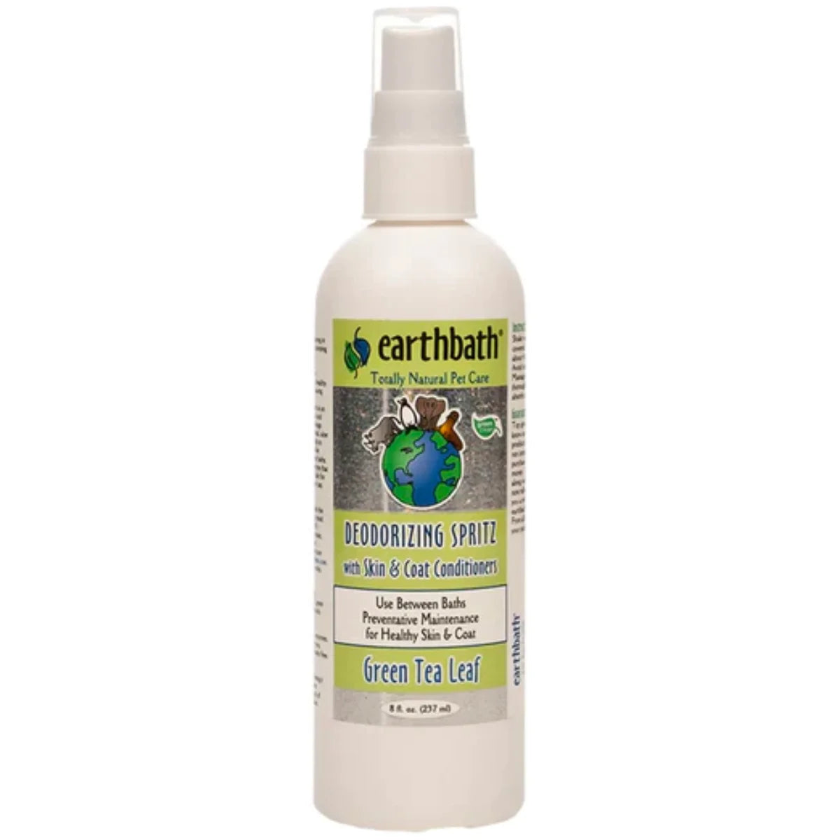 Earthbath 3 in 1 Deodorizing Spritz - Green Tea Leaf with Skin & Coat Conditioners 8oz