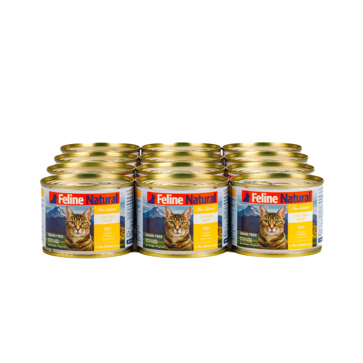 Feline Natural Canned Cat Food Chicken Feast 170g Vetopia