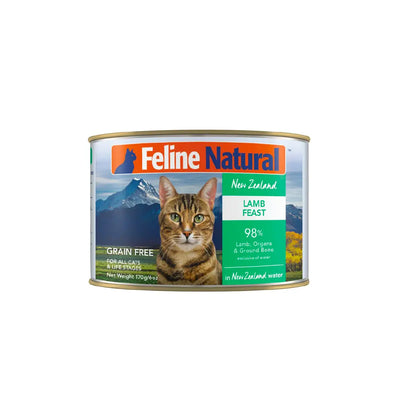 Feline Natural Canned Cat Food - Lamb Feast 170gFeline Natural Canned Cat Food - Lamb Feast 170g