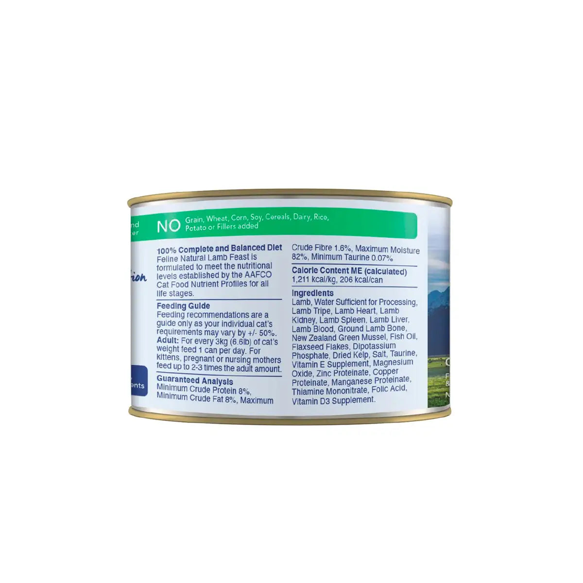 Feline Natural Canned Cat Food Lamb Feast 170g Vetopia