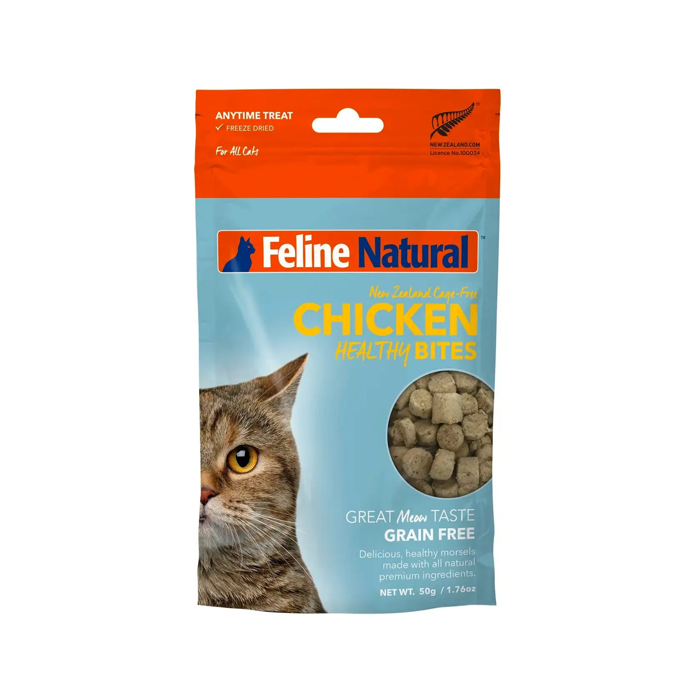 Feline Natural Freeze Dried Cat Treats - Healthy Bites - Chicken 50g