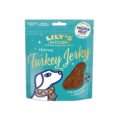 Lily's Kitchen | Festive Christmas Turkey Jerky Dog Treats | Vetopia