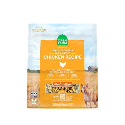 Open Farm Freeze Dried Raw Dog Food Harvest Chicken Recipe 13.5oz