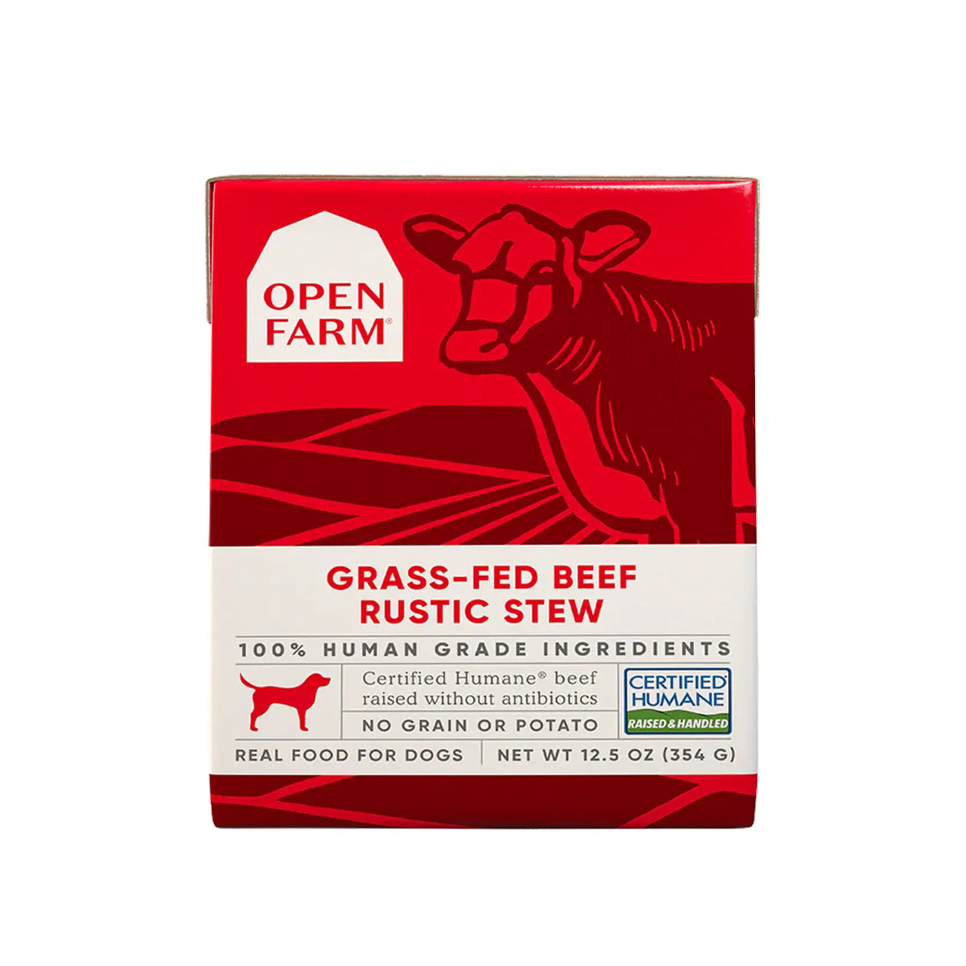Open Farm Rustic Stew Wet Dog Food Grass-Fed Beef 12.5oz