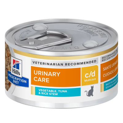 Hill's Prescription Diet - Feline c/d Urinary Care Vegetable, Tuna & Rice Stew 2.9oz