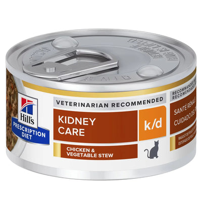 Hill's 希爾思處方食品 - k/d 貓用腎臟配方罐頭 (雞肉燉蔬菜味) 2.9安士