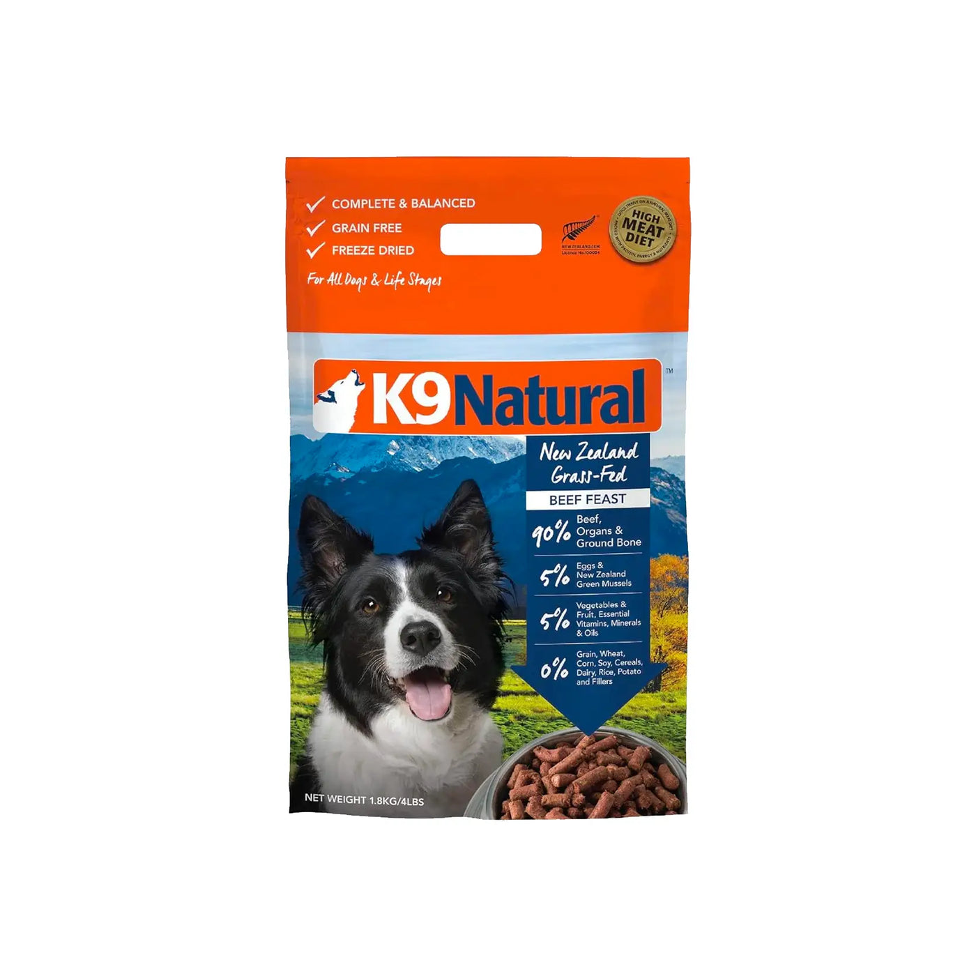 K9 Natural Freeze Dried Dog Food - Beef Feast