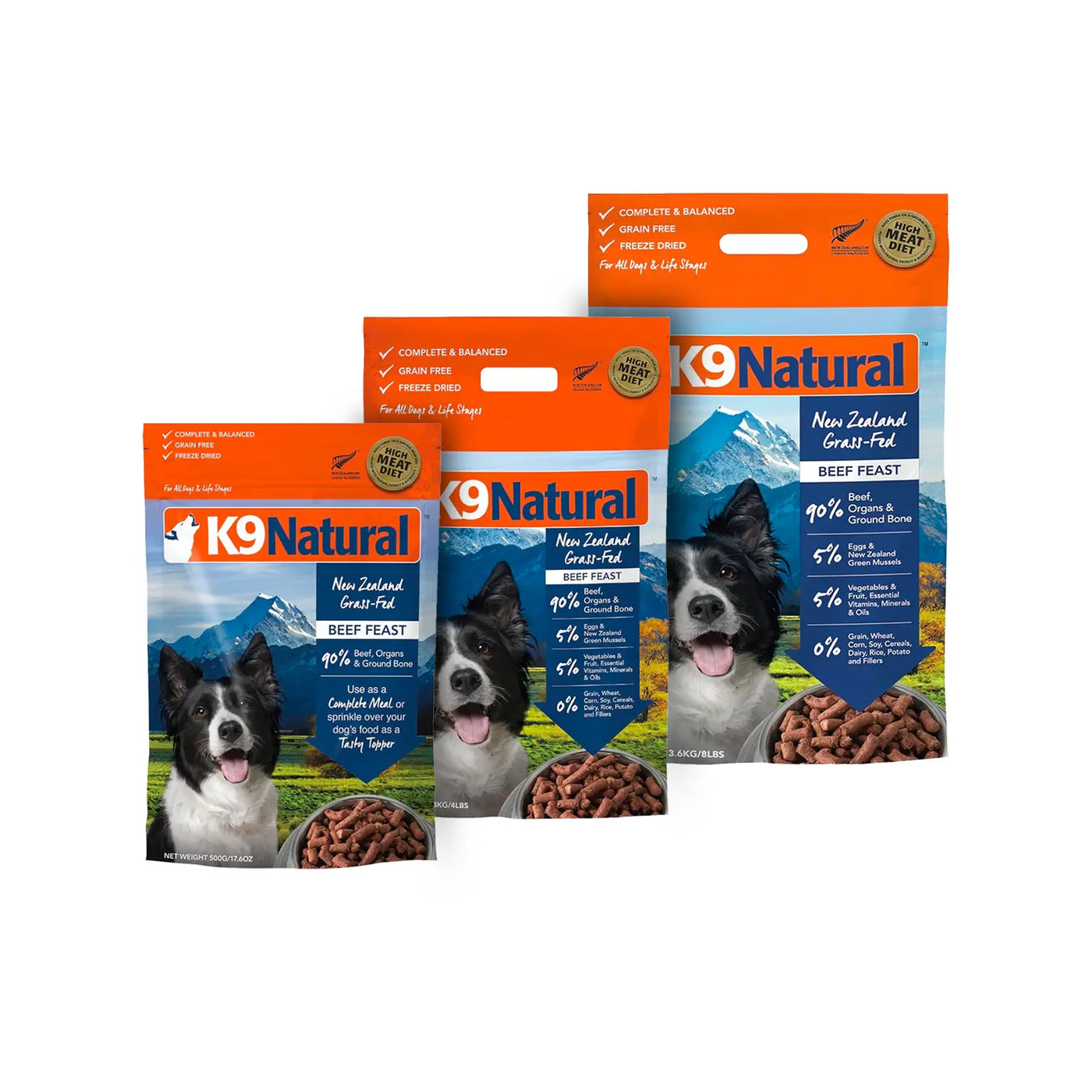 K9 Natural Freeze Dried Dog Food - Beef Feast