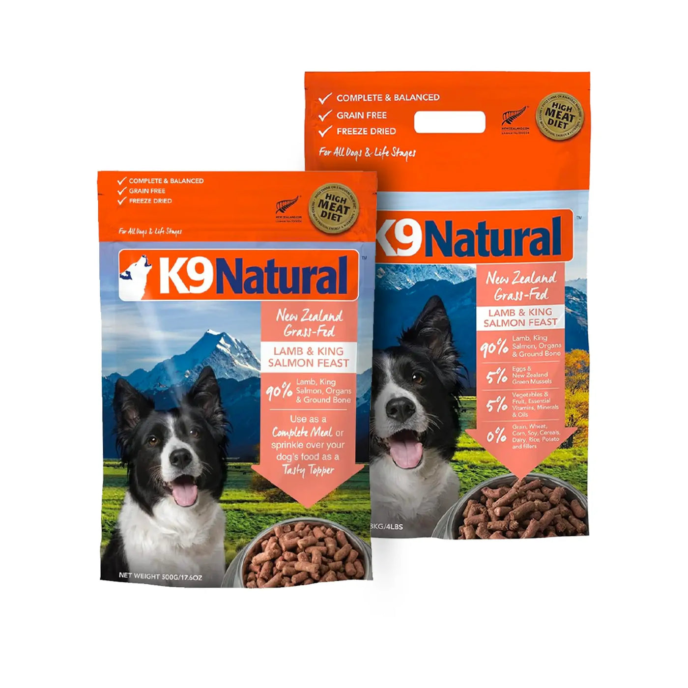 K9 Natural Freeze Dried Dog Food - Lamb & King Salmon Feast