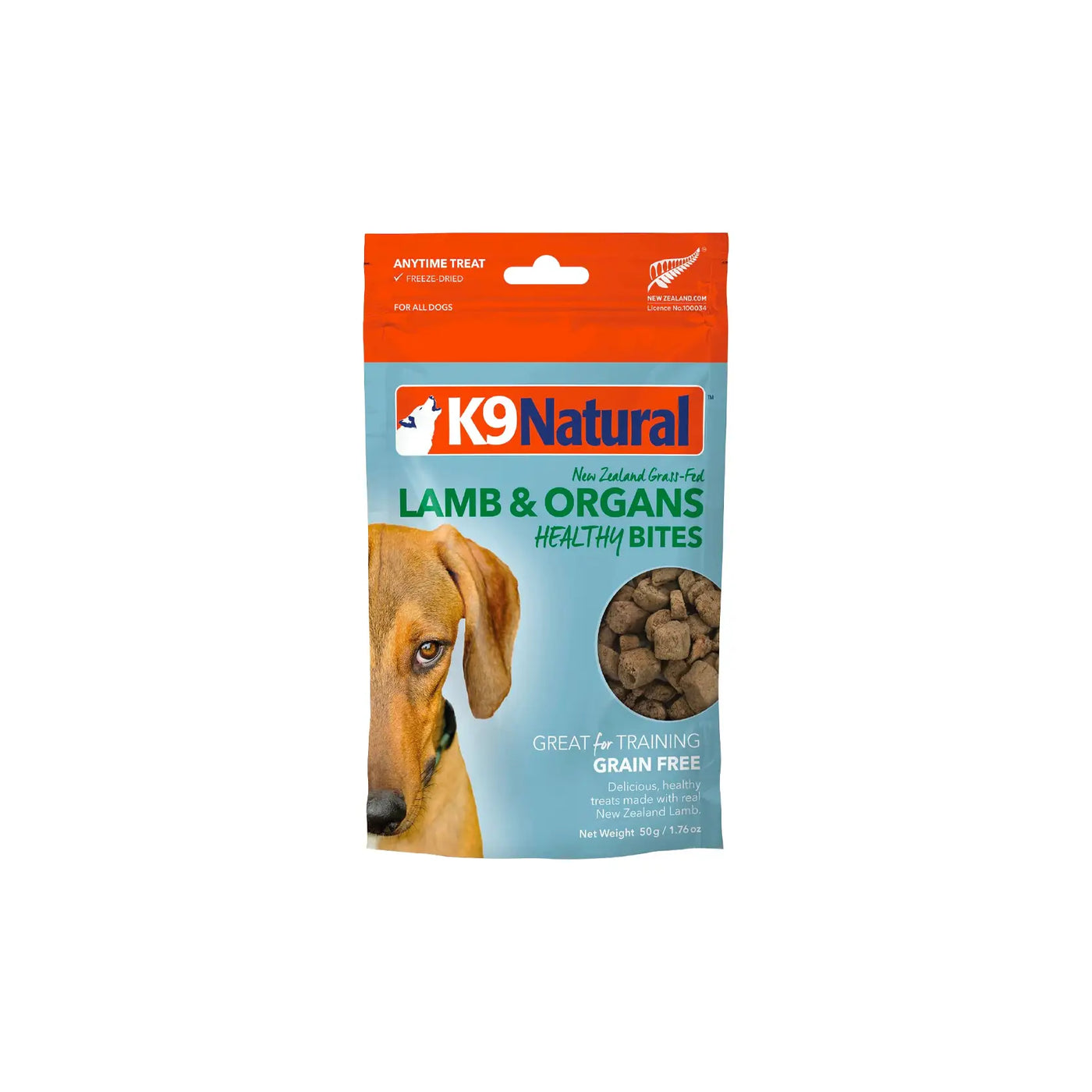 K9 Natural Freeze Dried Dog Treats - Healthy Bites - Lamb 50g
