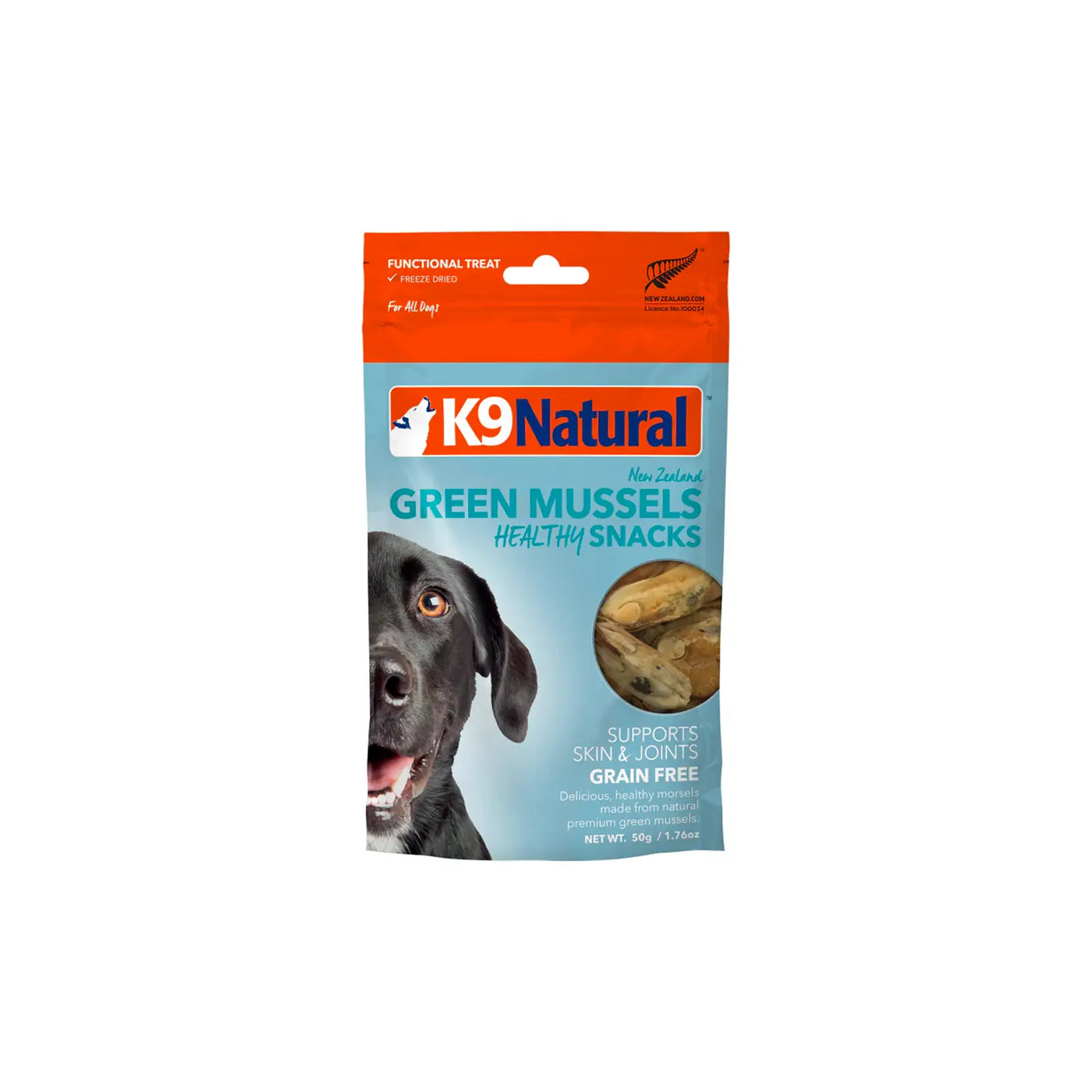 K9 Natural Freeze Dried Dog Treats - Healthy Snacks - Green Mussels 50g