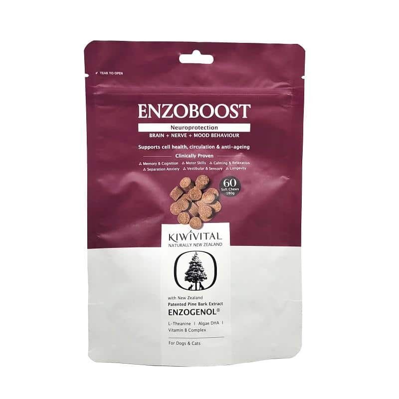 Kiwivital - EnzoBoost Chews (Neuro Supplement for Dogs & Cats) 60 chews