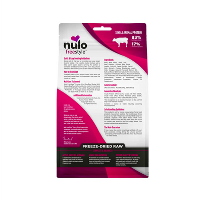 Nulo Freestyle Freeze-Dried Raw Dog Food - Beef & Apple