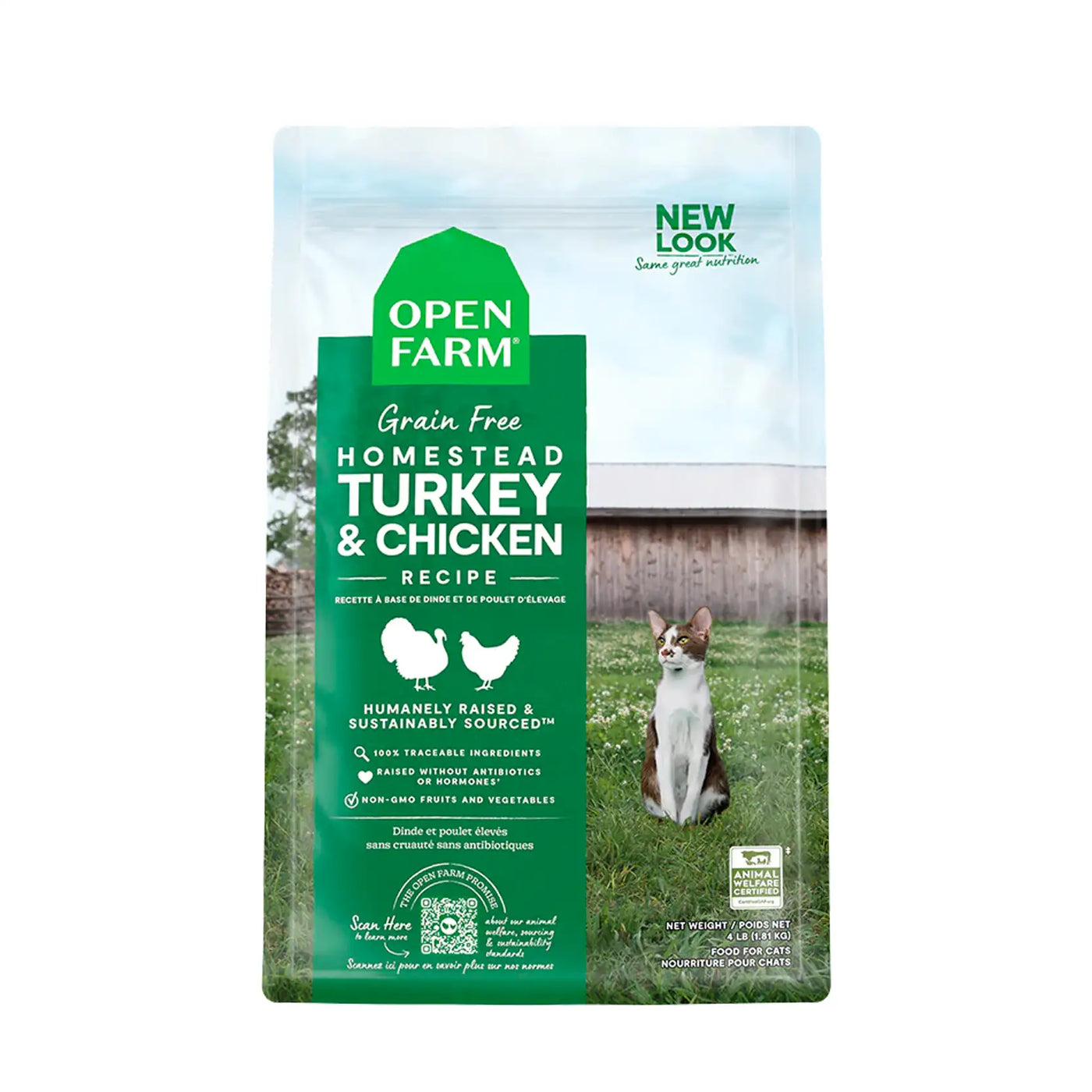 Open Farm Grain Free Cat Food Homestead Turkey & Chicken Recipe