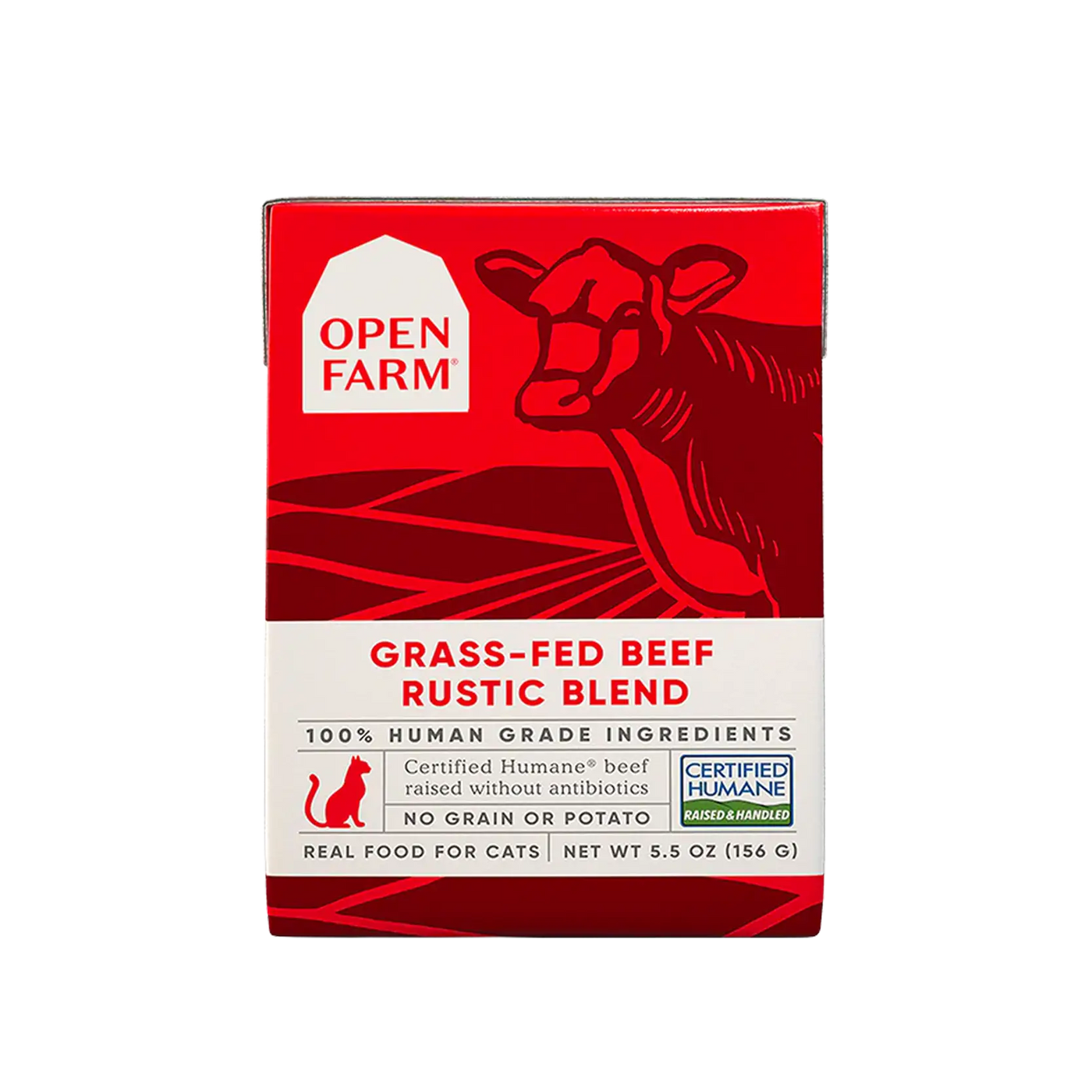 Open Farm Rustic Blend Wet Cat Food Grass-Fed Beef 5.5oz