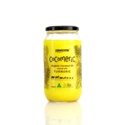 Pawsome Organics - Cocomeric Organics Coconut Oil Infused with Turmeric 450ml