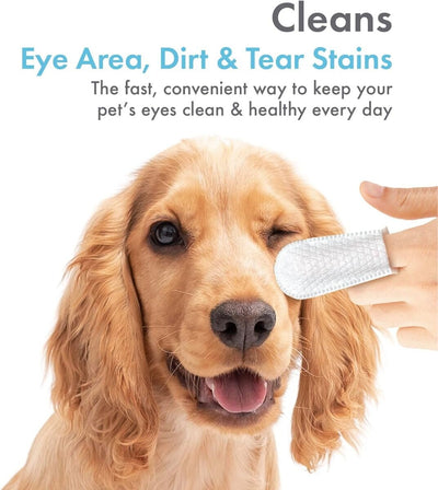 Petkin - Fingertip Eye Wipes (for Dogs and Cats) 50's