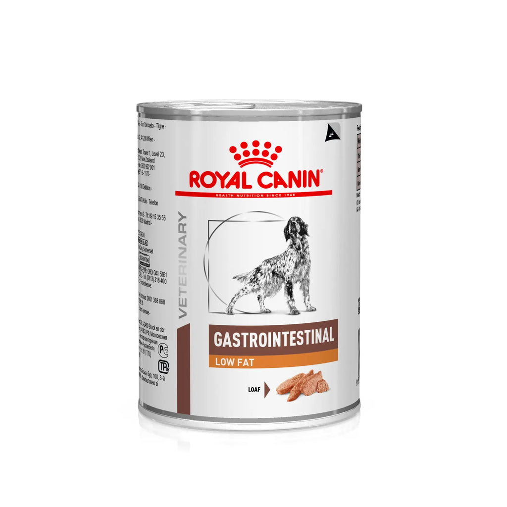 Royal canin veterinary gastro low deals fat wet dog food