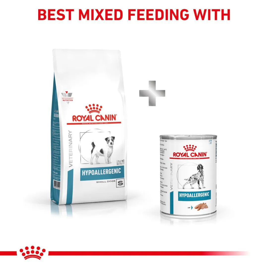 Royal Canin Hypoallergenic "Small Dog" is also available as wet food