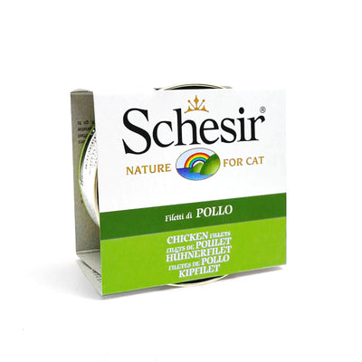 Schesir - Complementary Wet Food for Adult Cats - Chicken Fillets 85g