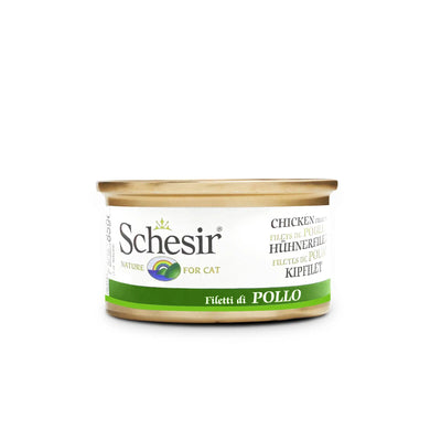 Schesir - Complementary Wet Food for Adult Cats - Chicken Fillets 85g