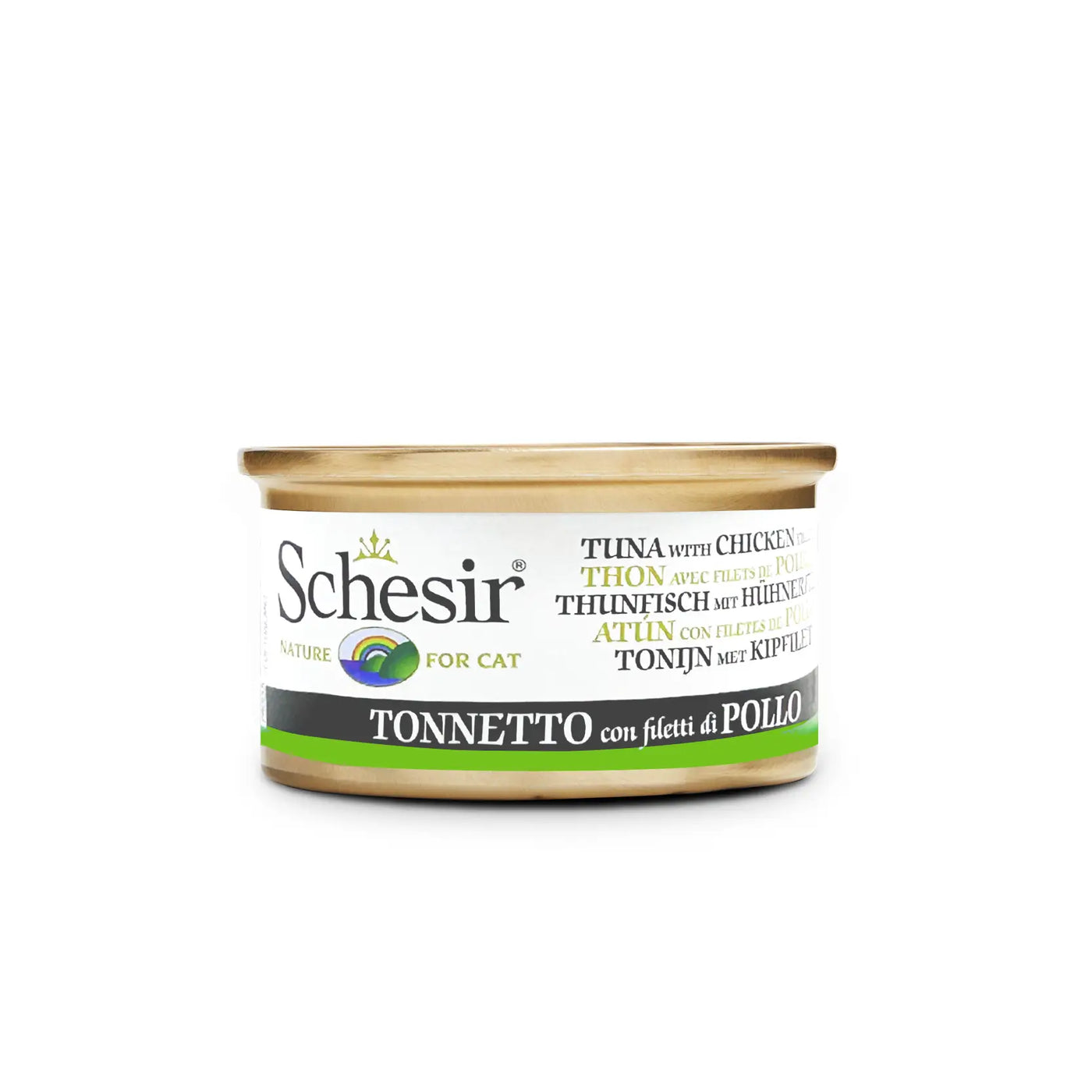 Schesir - Complementary Wet Food for Adult Cats - Tuna with Chicken 85g
