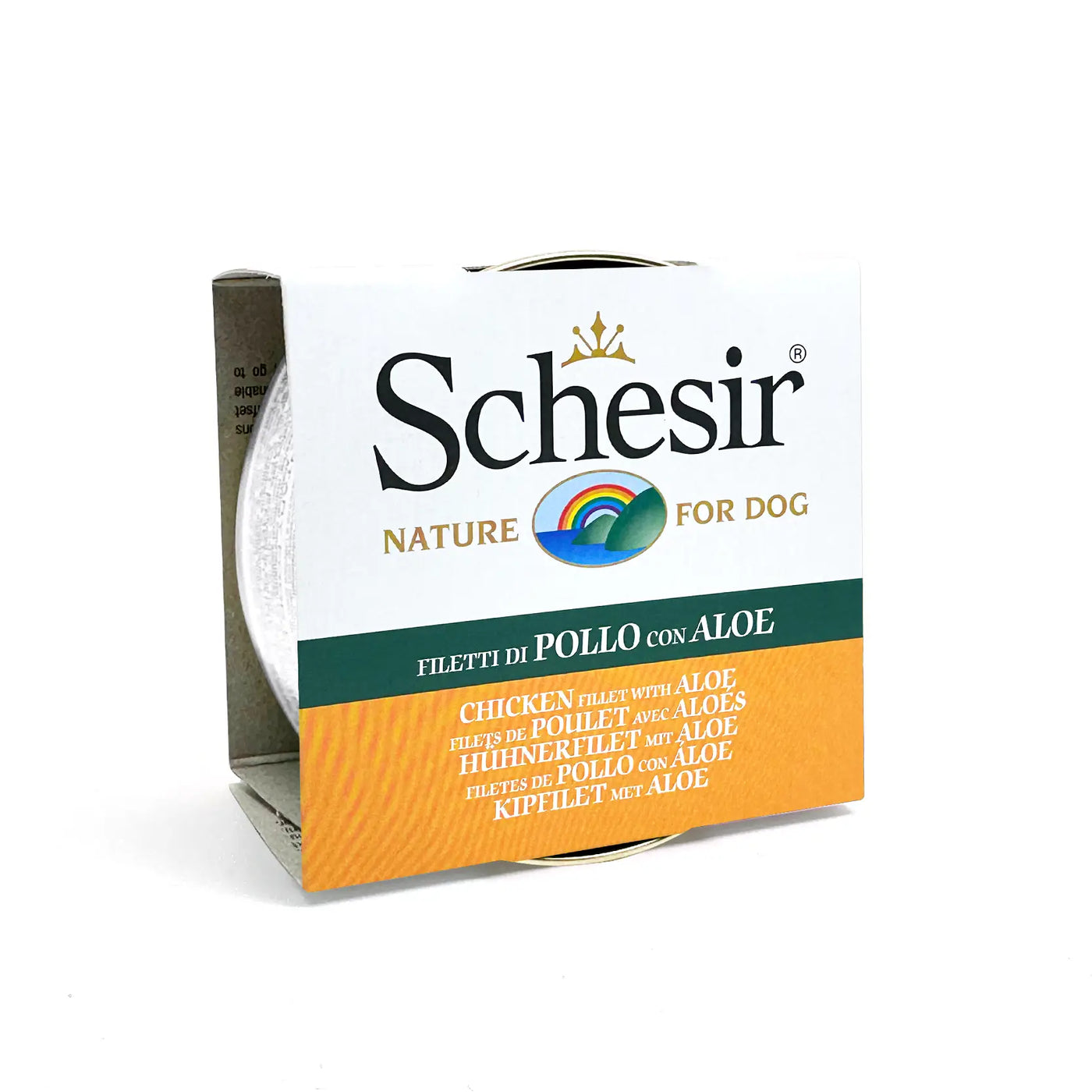 Schesir - Complementary Wet Food for Adult Dogs - Chicken Fillets with Aloe in Jelly 150g