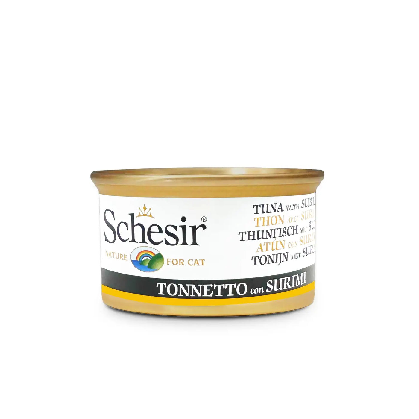 Schesir Gelée Pour Chat - Thon Avec Surimi - Lot De 14 X 85g
