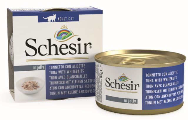 Schesir - 啫喱系列 吞拿魚白飯魚飯貓主食罐 85克