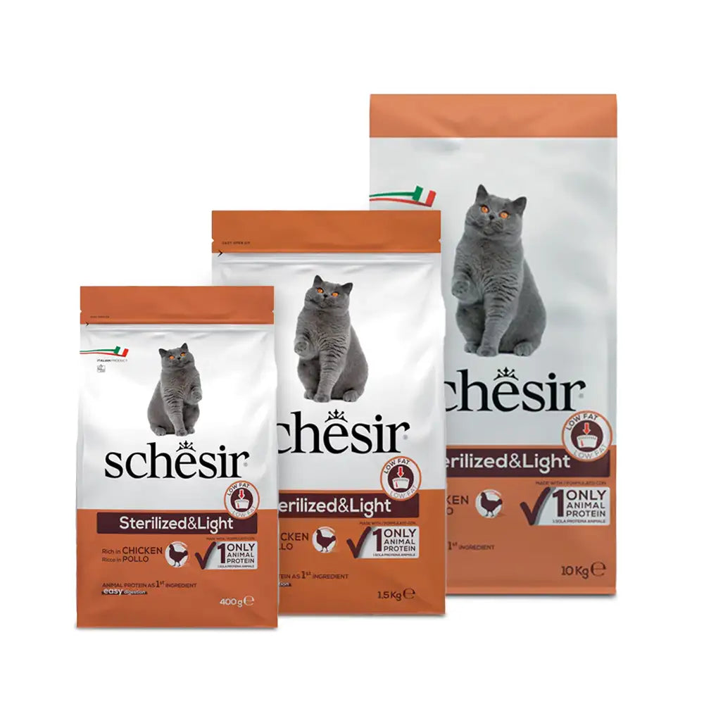Schesir - Sterilized & Light Cat Food with Chicken