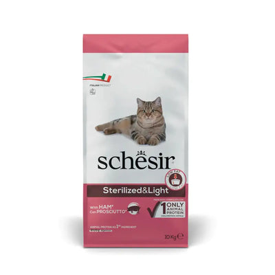 Schesir - Sterilized & Light Cat Food With Ham