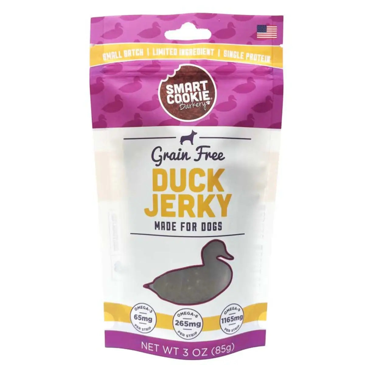 Smart Cookie Barkery - Grain Free Duck Jerky Dog Treats 85g