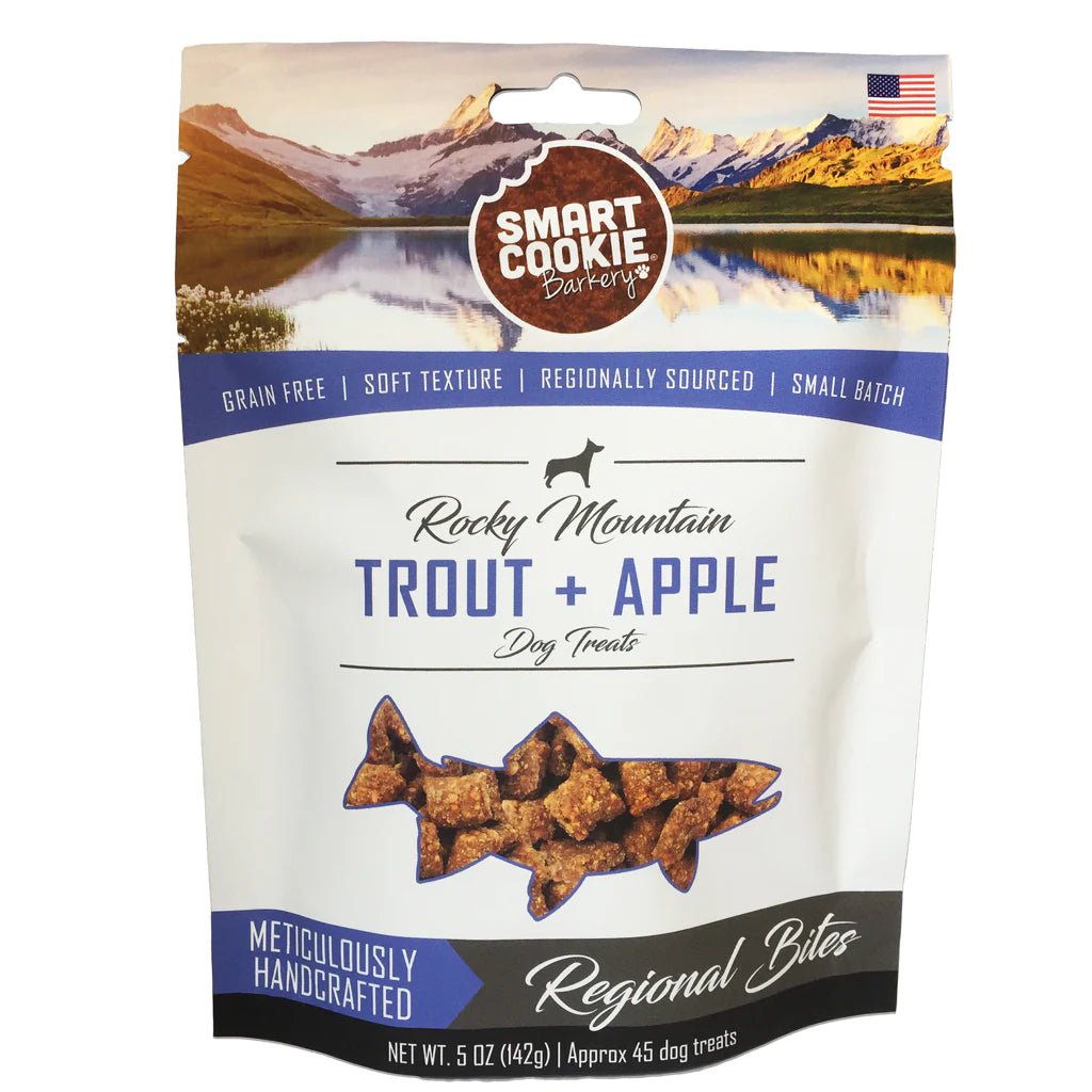 Smart Cookie Barkery Soft & Chewy Treats - Trout & Apple 142g