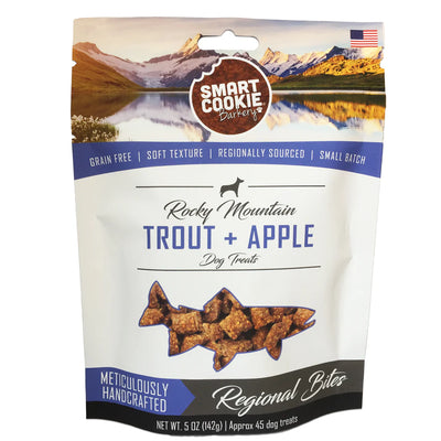 Smart Cookie Barkery Soft & Chewy Treats - Trout & Apple 142g