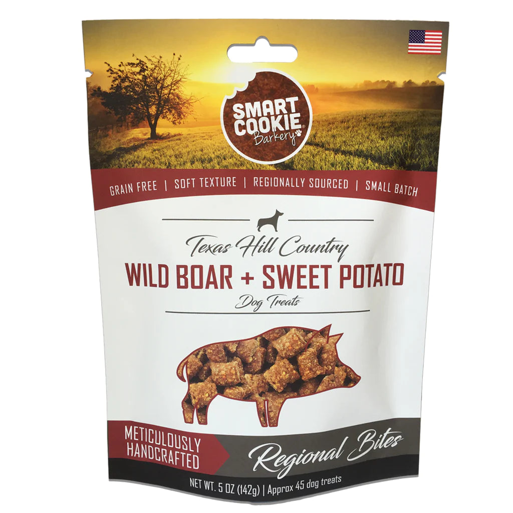 Smart Cookie Barkery Soft & Chewy Treats - Wild Boar & Sweet Potato 142g