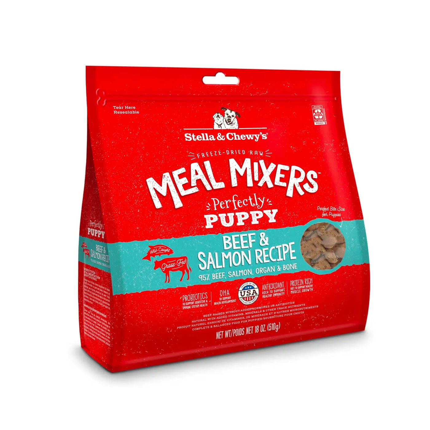 Stella & Chewy's | Perfectly Puppy Beef & Salmon Meal Mixers | Vetopia