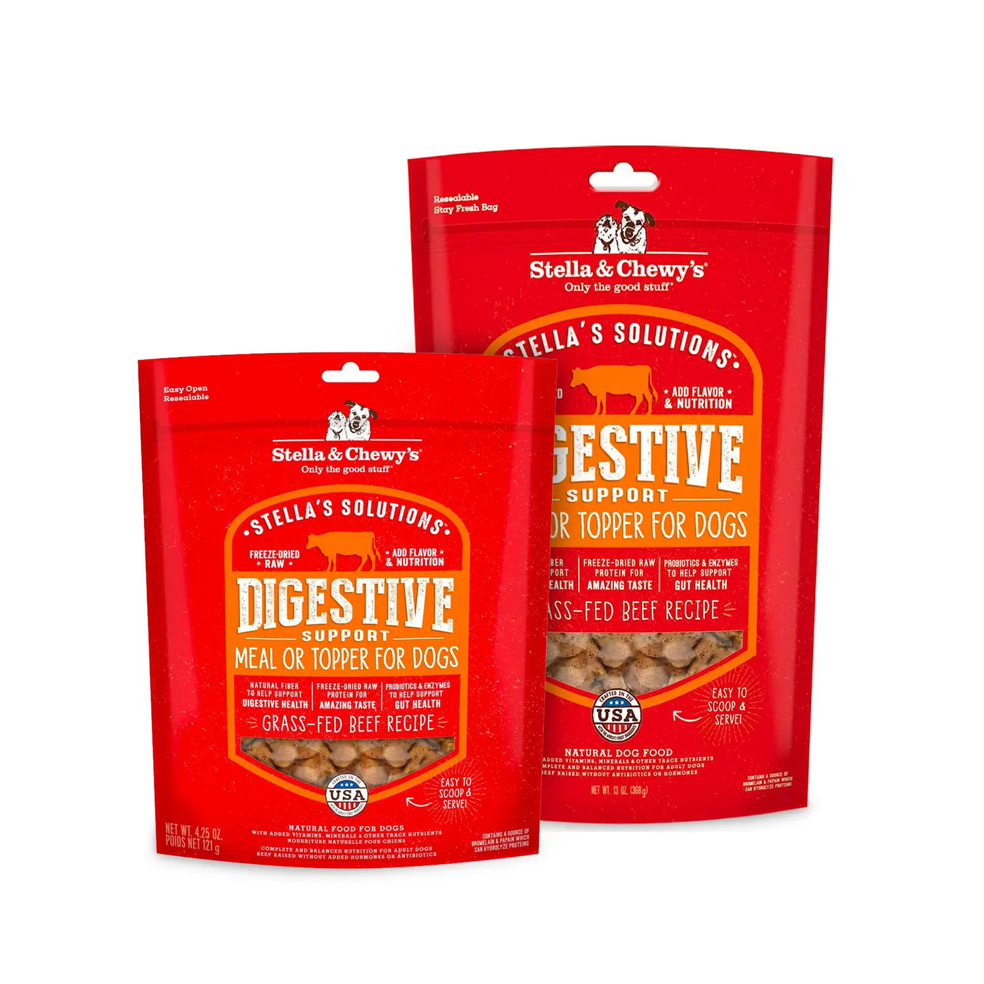 Stella’s Solutions Digestive Boost Grass-Fed Beef Dinner Morsels for Dogs