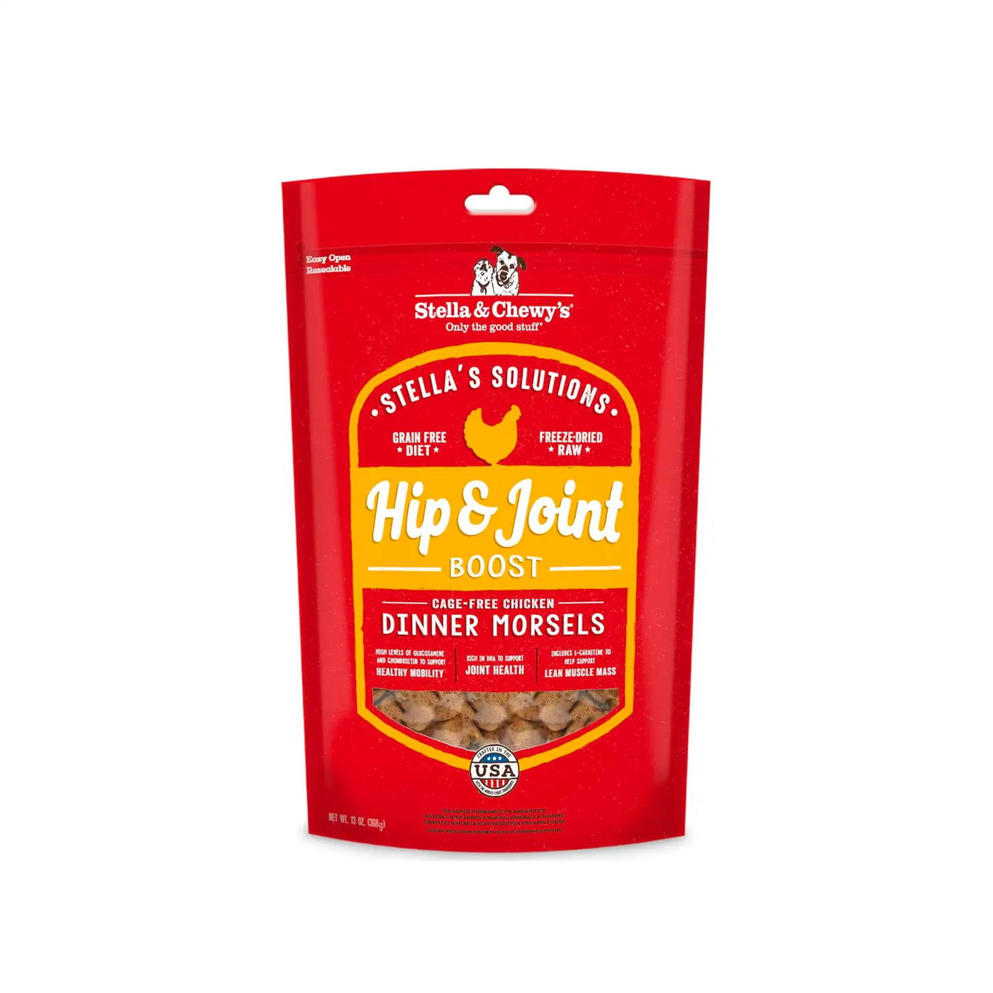 Stella’s Solutions Hip & Joint Boost Cage-Free Chicken Dinner Morsels for Dogs