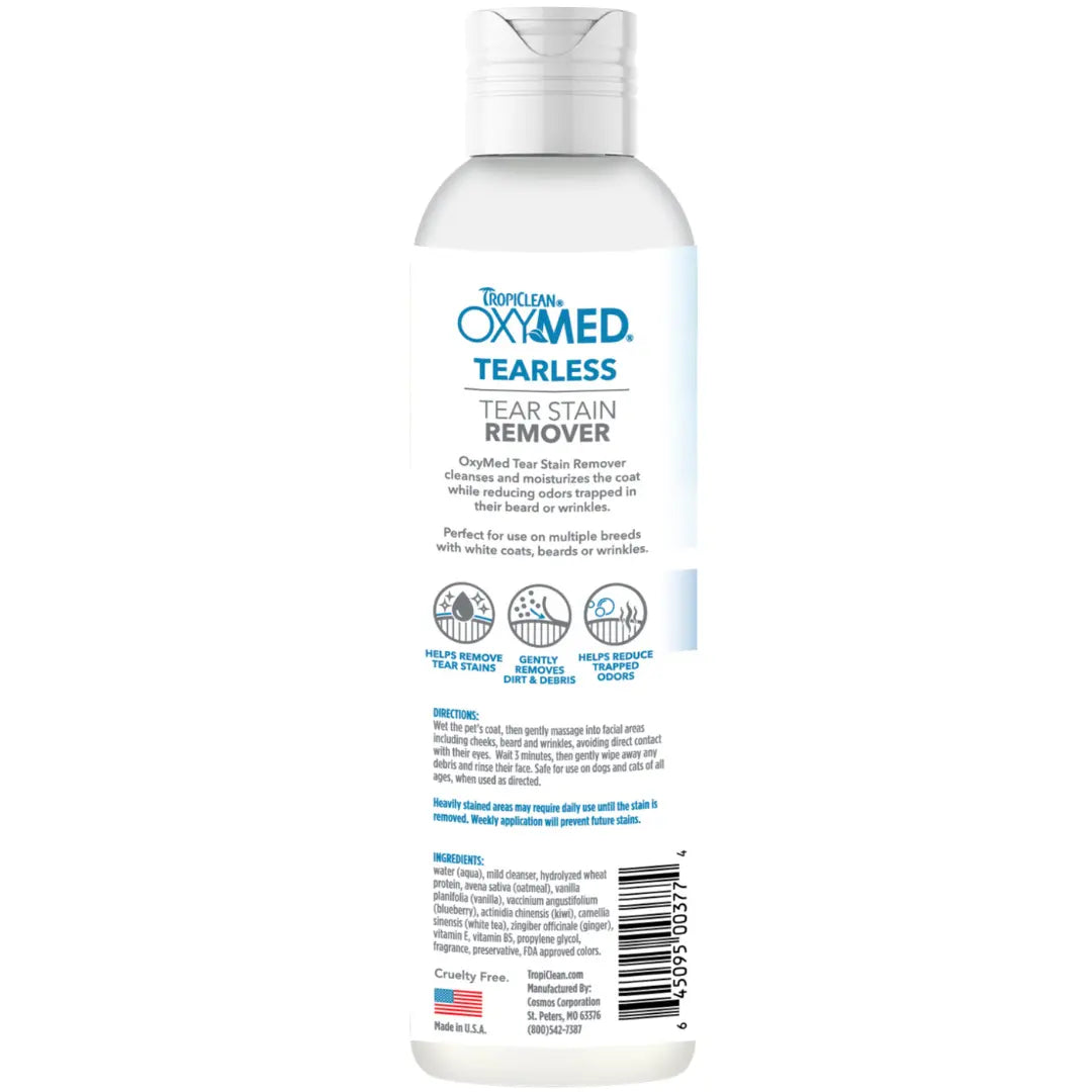 TropiClean OxyMed - Tear Stain Remover for Dogs & Cats