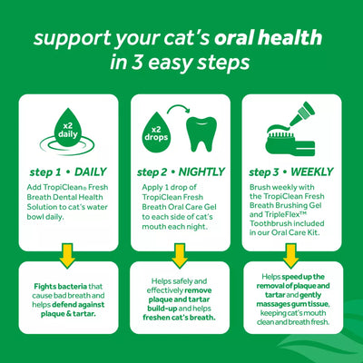 Tropiclean - Fresh Breath Oral Care Gel For Cats