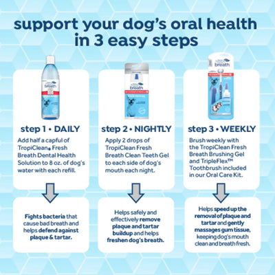 Tropiclean - Vet Strength Dental Health Solution For Dogs